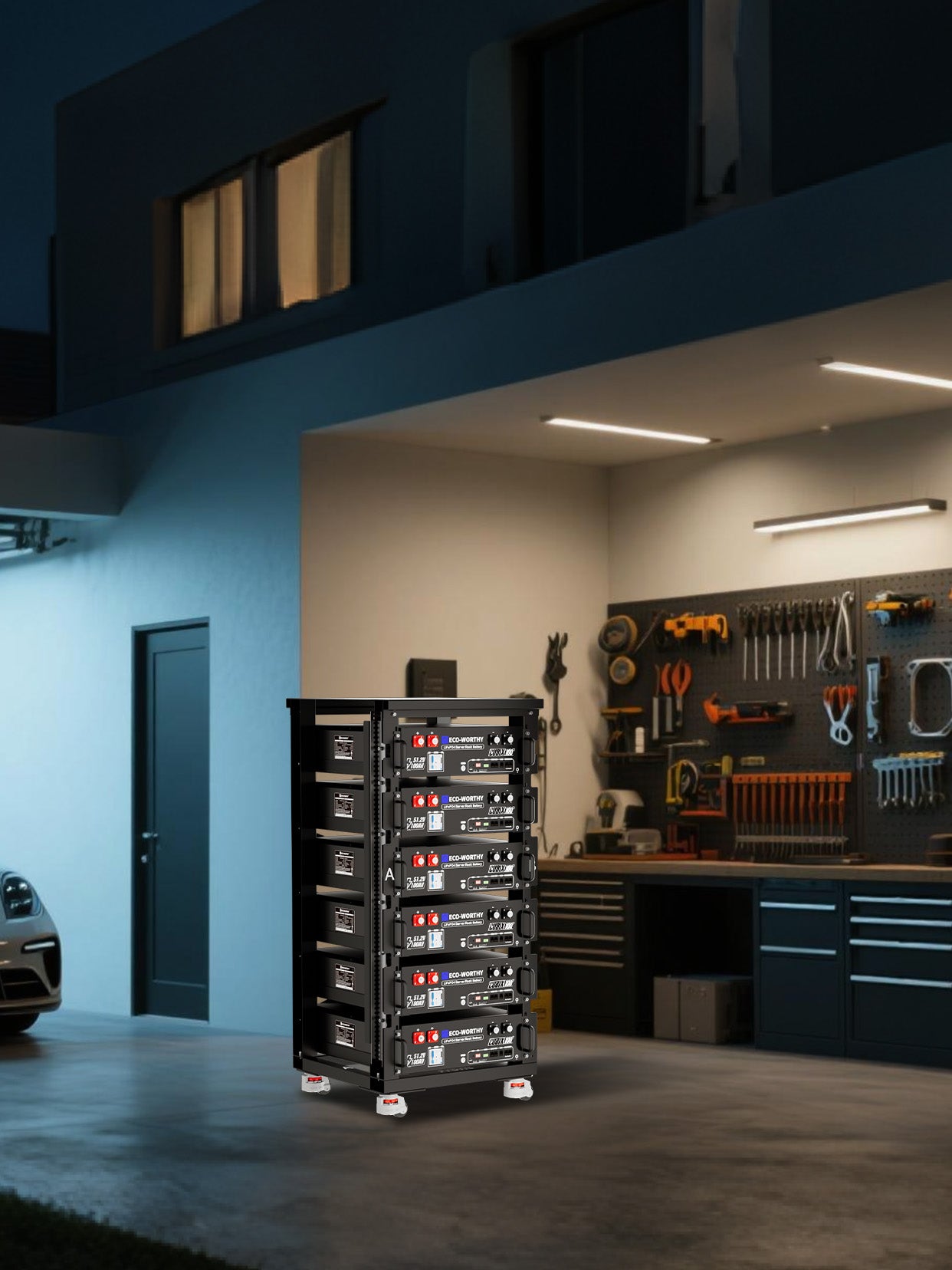 Batteria Eco-Worthy CUBIX100 LiFePO4 Rackable 48V 100Ah
