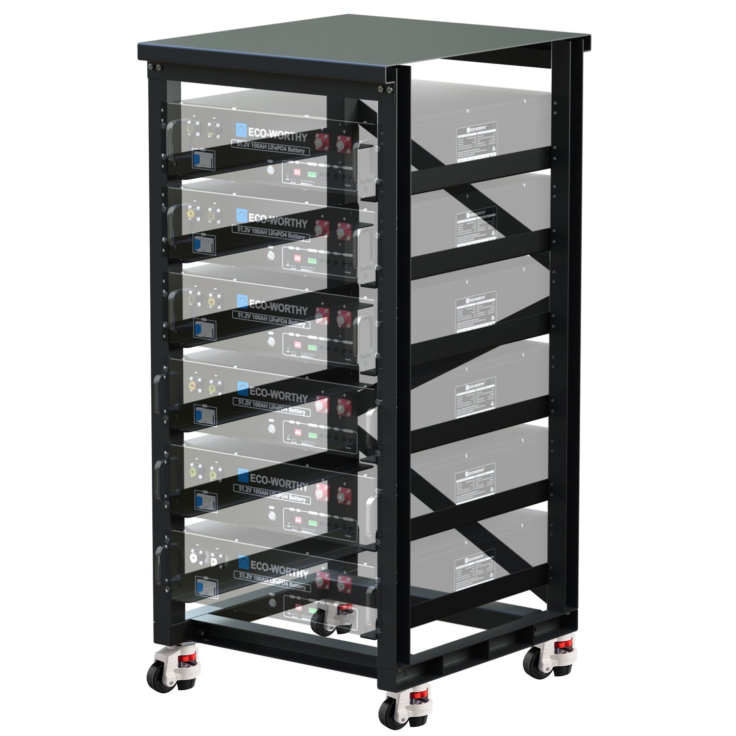 ECO-WORTHY Rack per server farm da 19 pollici a 6 livelli-1
