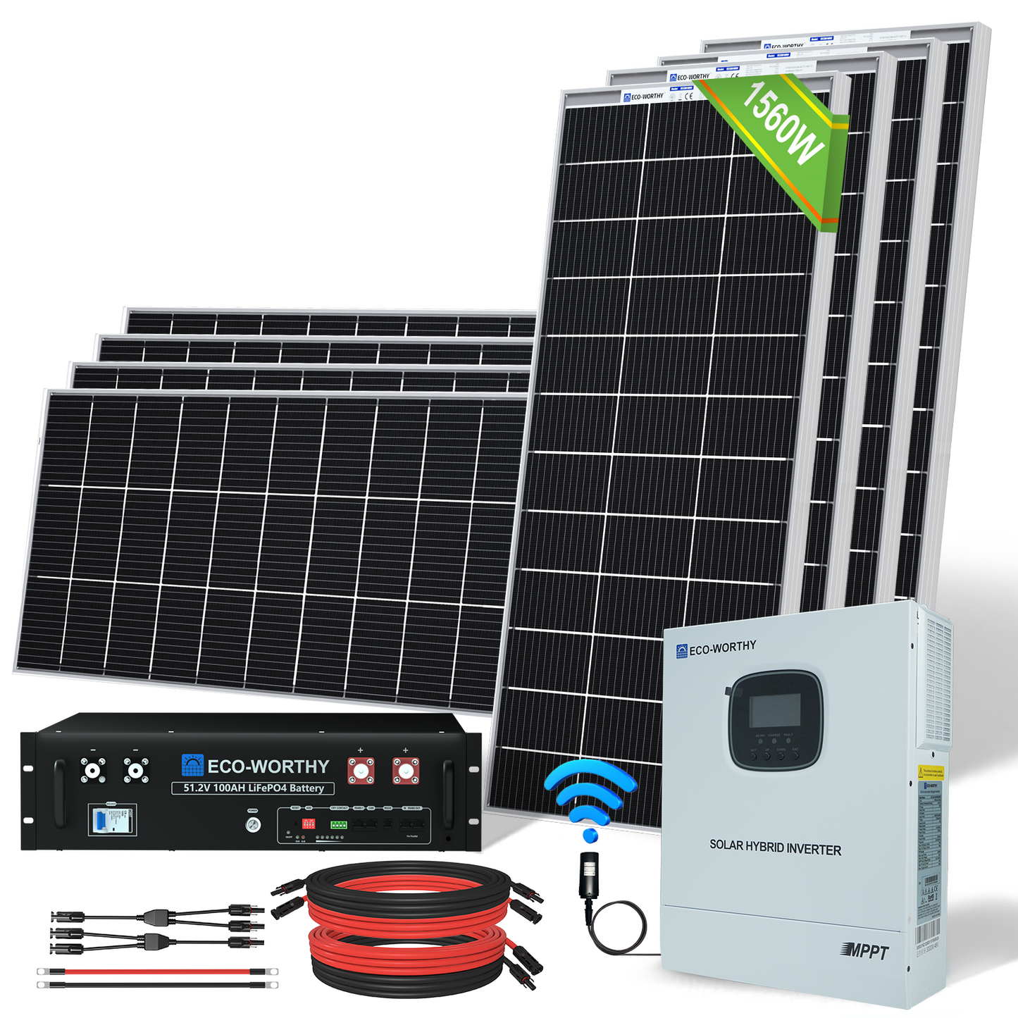 Kit_ Solare_ Off-Grid_ MPPT_ Completo_ da_ 1560W_ 48V_ (8x bifacciali da 195W)_ 1