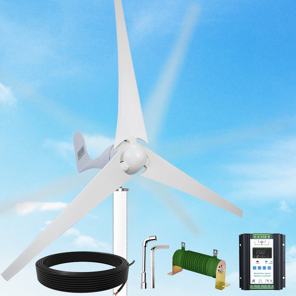 Windturbines 220V met waterdichte laadregelaar 3 bladen voor Windturbines 220V met waterdichte laadregelaar 3 bladen voor