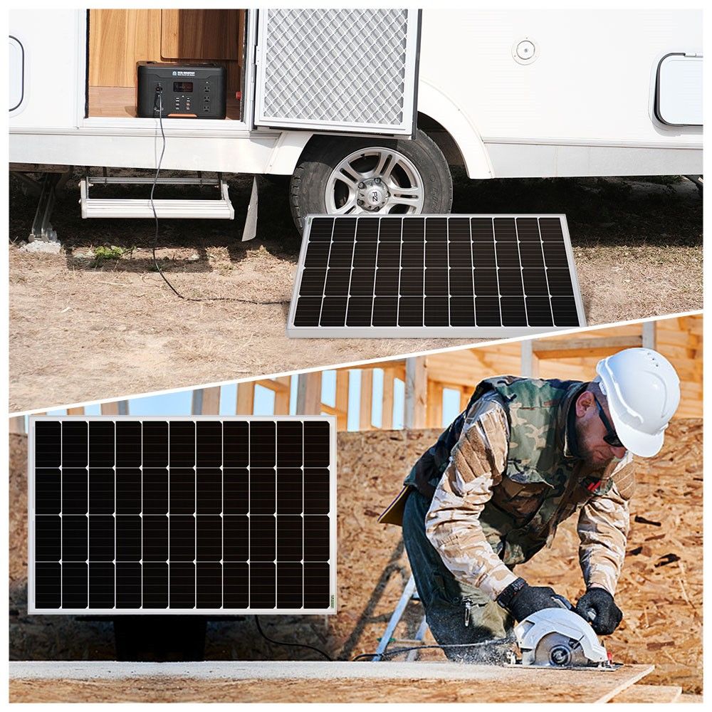 120 W 12 V monokristallines Solarpanel