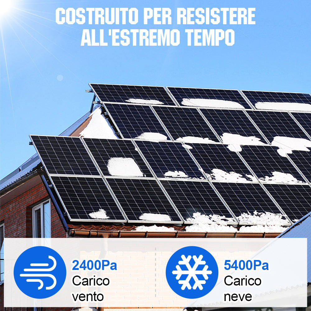 170W 12V Pannello Solare Monocristallino