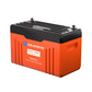 Batteria al litio Bluetooth LiFePO4 da 24 V e 100 Ah con protezione dalle basse temperature, luce LED SOC e BMS da 100 A