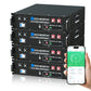 Batteria per server rack da 48V (51,2V) 100Ah, batteria al litio da 5,12kWh, formato 3U, con Bluetooth e Wi-Fi