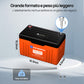Batteria al litio Bluetooth LiFePO4 da 24 V e 100 Ah con protezione dalle basse temperature, luce LED SOC e BMS da 100 A