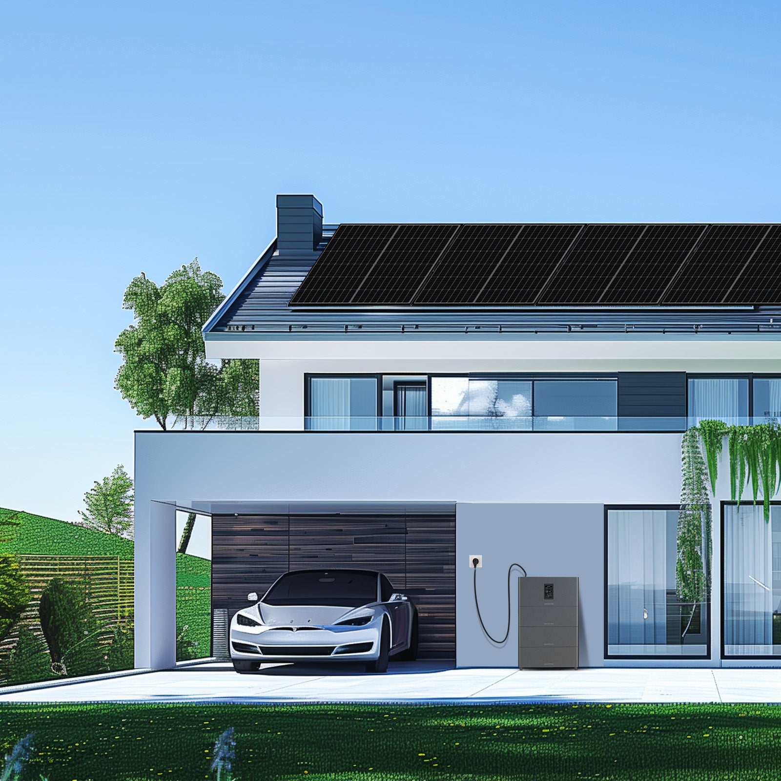 Kit Solare Per Balcone 5120Wh ECO-WORTHY | 4×430W + Accumulo | Plug & Play