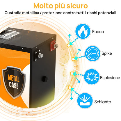 Batteria al litio LiFePO4 12V 150Ah Con protezione Bluetooth - bassa temperatura - eco - worthy - it