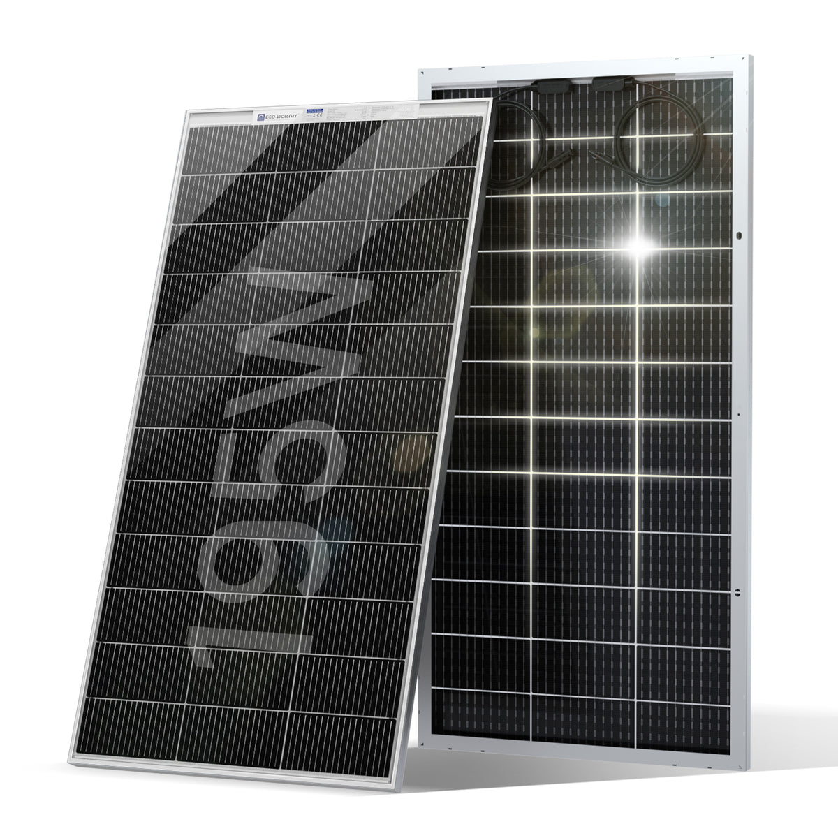 ECO-WORTHY Bifacciale 195W 12V Pannello Solare Monocristallino