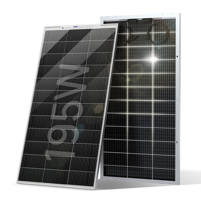 ECO-WORTHY Bifacciale 195W 12V Pannello Solare Monocristallino
