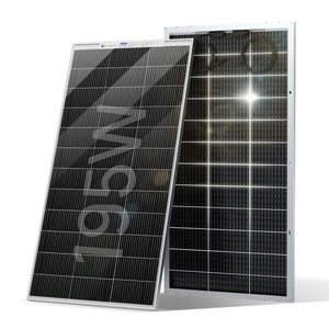 ECO-WORTHY Bifacciale 195W 12V Pannello Solare Monocristallino