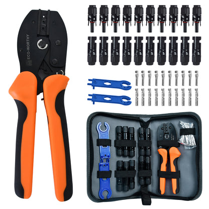 Kit di utensili per crimpatura solare, comprendente 10 paia di connettori e 2 chiavi per pannelli solari. - eco - worthy - it