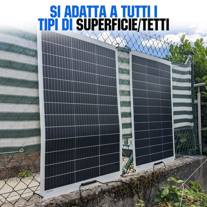 100W 12V Pannello Solare Monocristallino Flessibile - eco - worthy - it