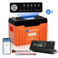 Batteria al litio LiFePO4 12V 300Ah ECO-WORTHY Bluetooth con display, BMS 200A