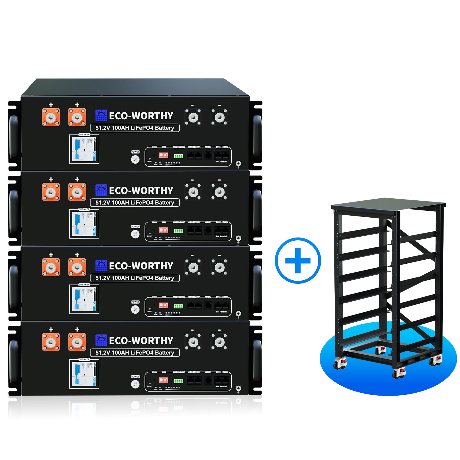 Batteria Litio per Server Rack da 48V 100Ah con Bluetooth e Wi-Fi | Certificato IEC62619