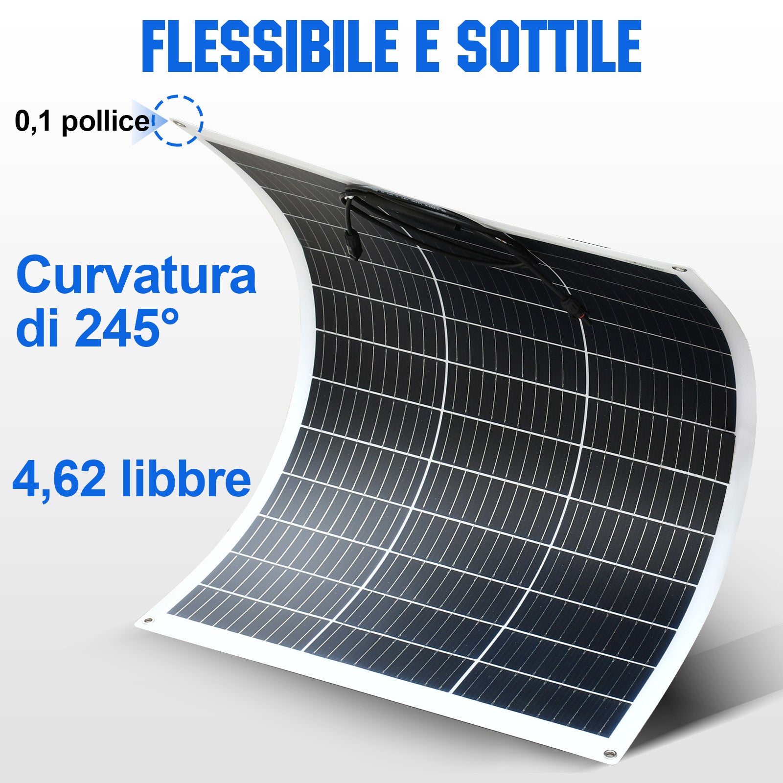 Kit Solare Off-grid da 260W e 12V Per Camper Con MPPT 12V/24V 15A