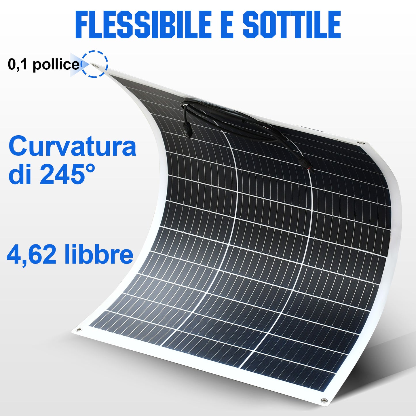 Kit Solare Off-grid da 260W e 12V Per Camper Con MPPT 12V/24V 15A