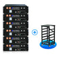 Batteria per server rack da 48V (51,2V) 100Ah, batteria al litio da 5,12kWh, formato 3U, con Bluetooth e Wi-Fi【Versione 3】