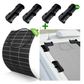 130W 12V Pannello Solare Monocristallino Flessibile - eco - worthy - it