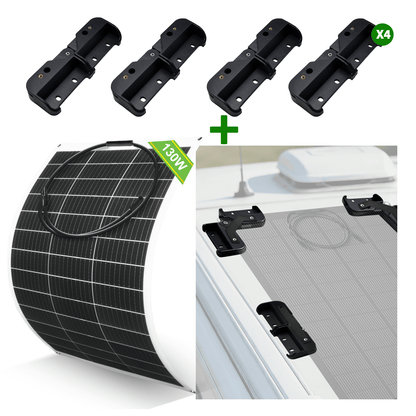 130W 12V Pannello Solare Monocristallino Flessibile - eco - worthy - it