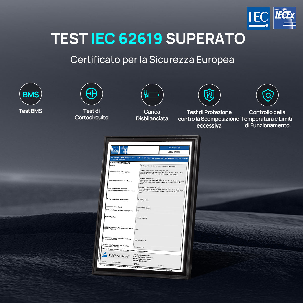Batteria Litio per Server Rack da 48V 100Ah con Bluetooth e Wi-Fi | Certificato IEC62619