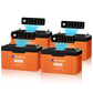 Batteria LiFePO4 314Ah con pannello LED di stato e monitoraggio tramite app su smartphone.