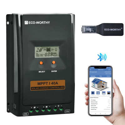 Caricatore solare MPPT 40A 12V/24V - eco - worthy - it
