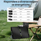 ECO-WORTHY 100W 12V Borsa solare pieghevole pro per campeggio-7