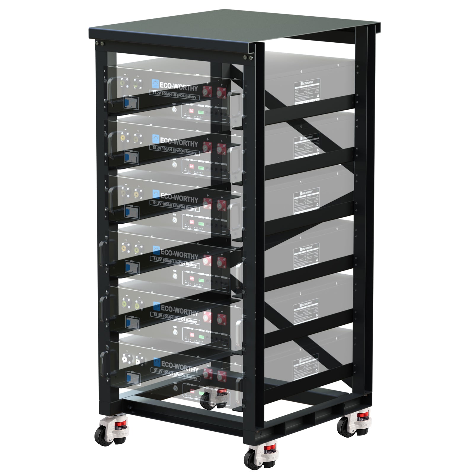ECO-WORTHY Rack per server farm da 19 pollici a 6 livelli-1