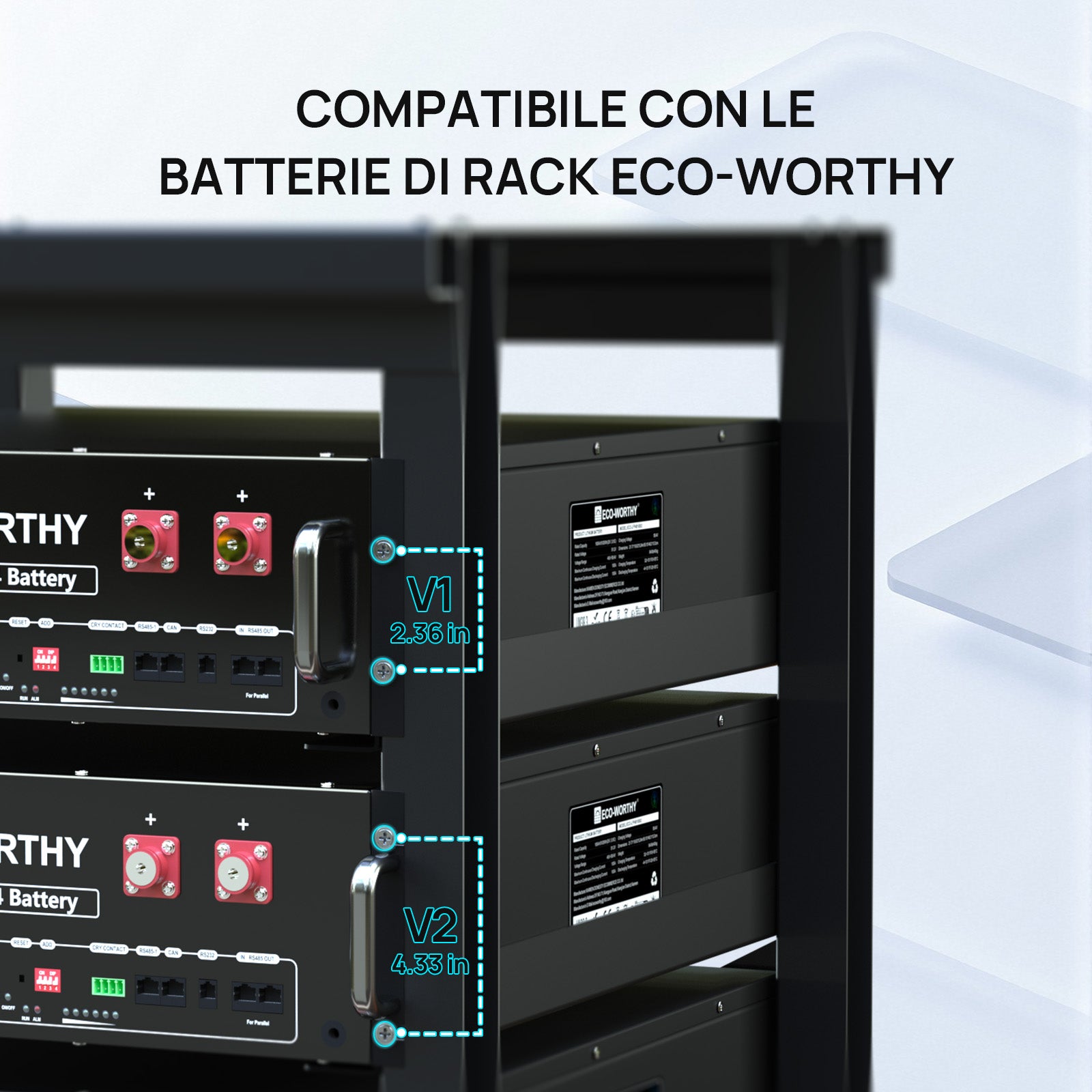 ECO-WORTHY Rack per server farm da 19 pollici a 6 livelli-6