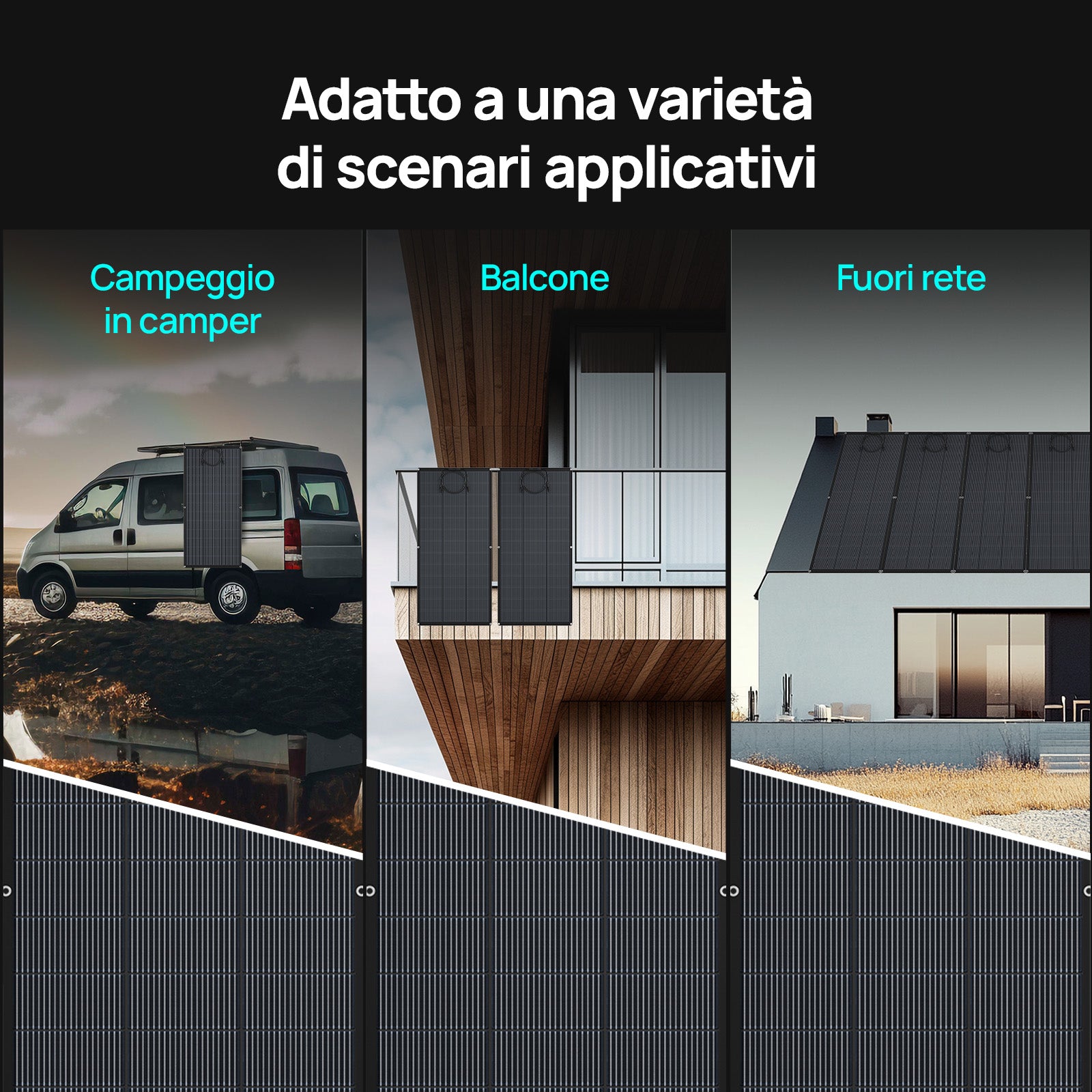 Eco-Worthy 200W Pannello Solare Monocristallino Flessibile