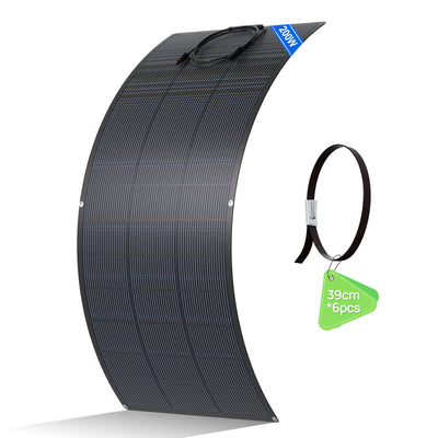 Eco-Worthy 200W Pannello Solare Monocristallino Flessibile