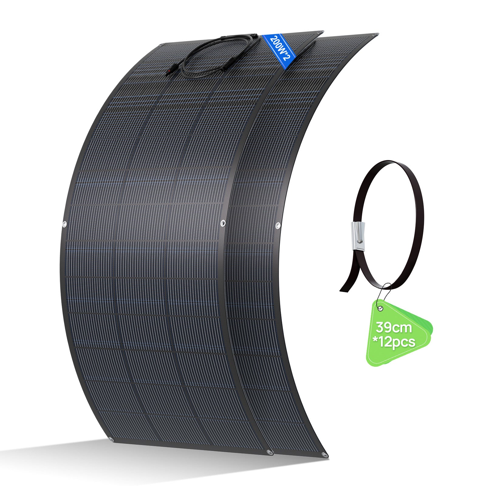Eco-Worthy 200W Pannello Solare Monocristallino Flessibile