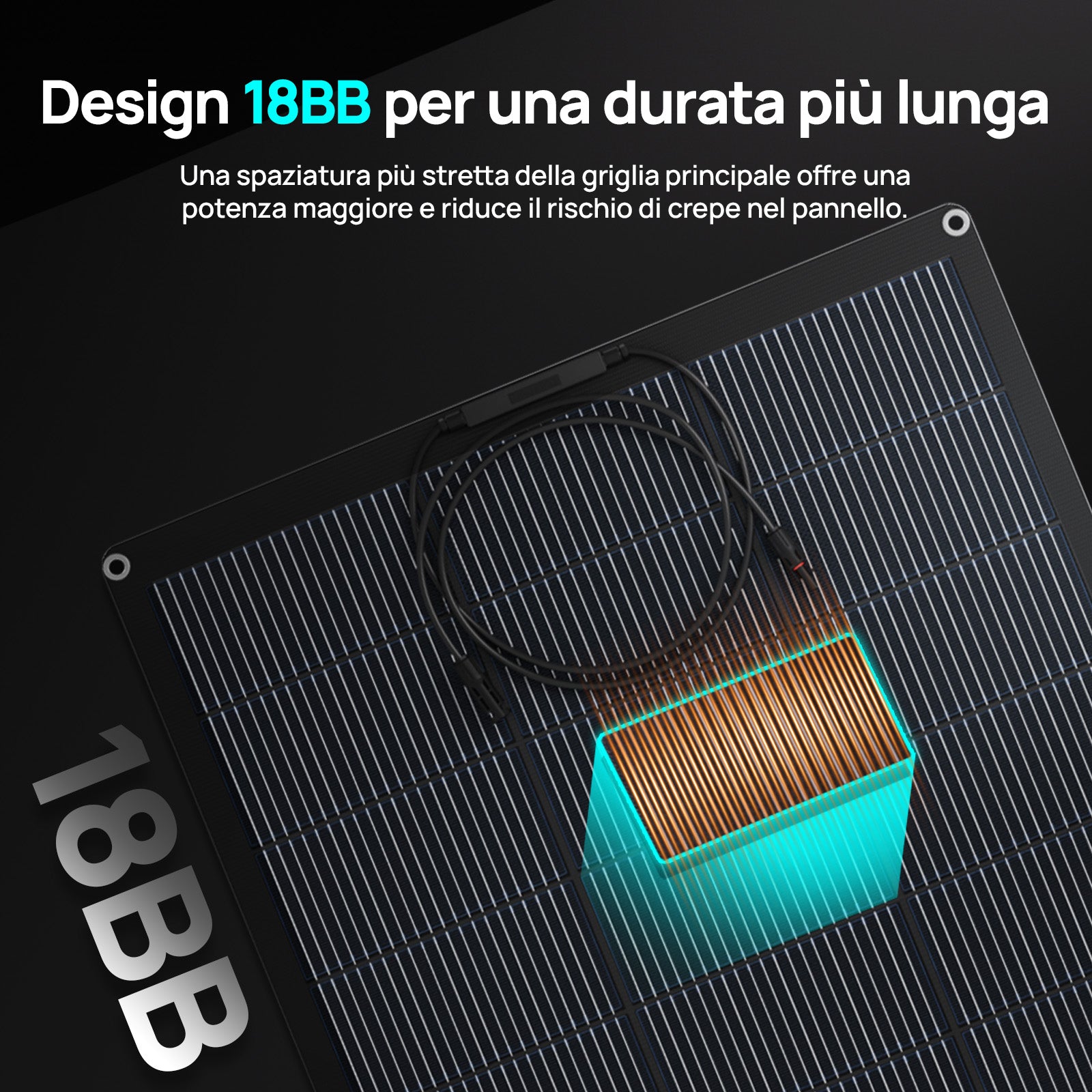 Eco-Worthy 200W Pannello Solare Monocristallino Flessibile