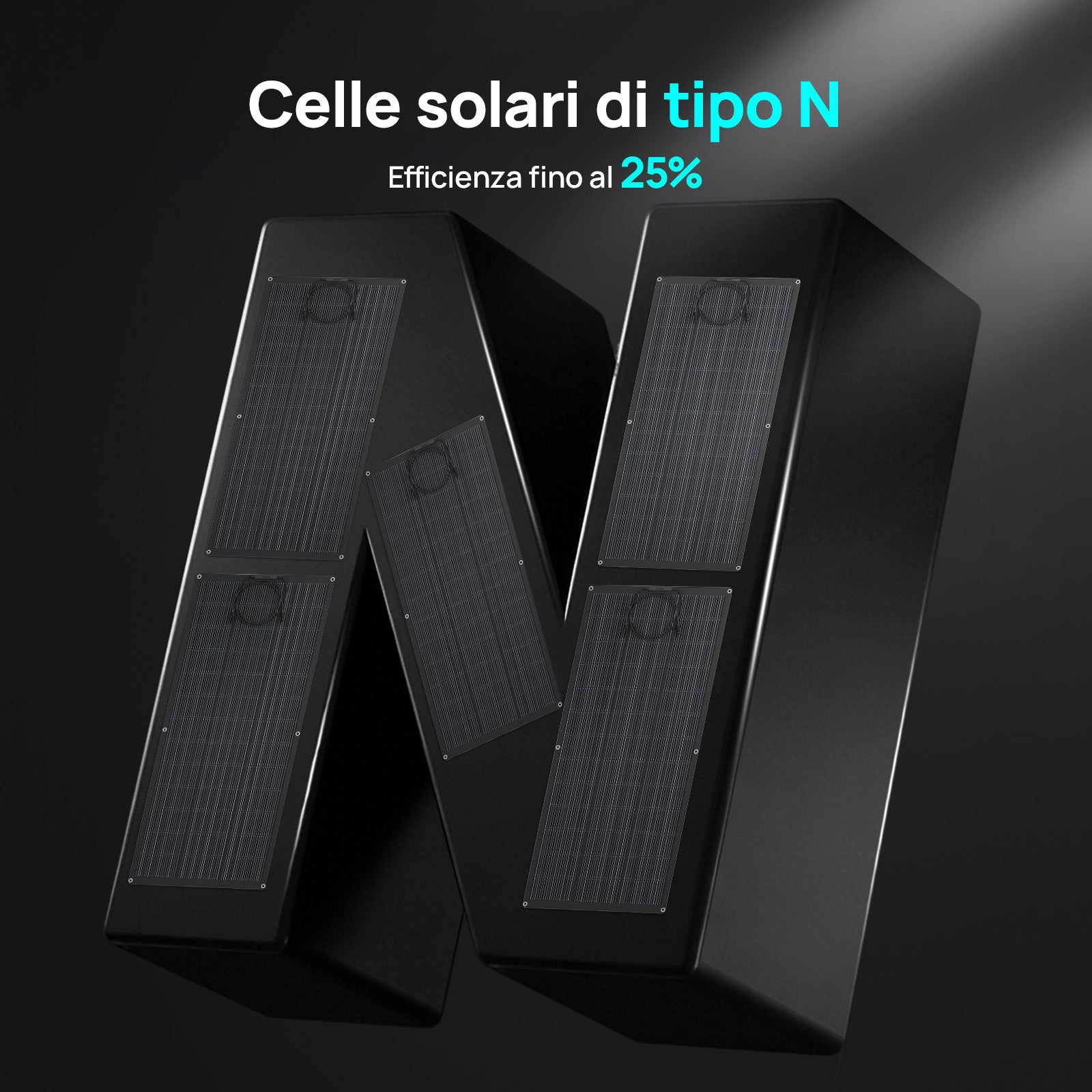 Eco-Worthy 200W Pannello Solare Monocristallino Flessibile