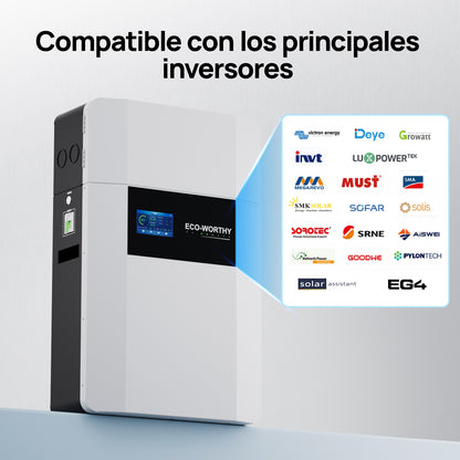Sistema di Accumulo Fotovoltaico 5kWh con Batteria a Parete 48V 100Ah e Inverter 3000W – ECO - WORTHY - eco - worthy - it