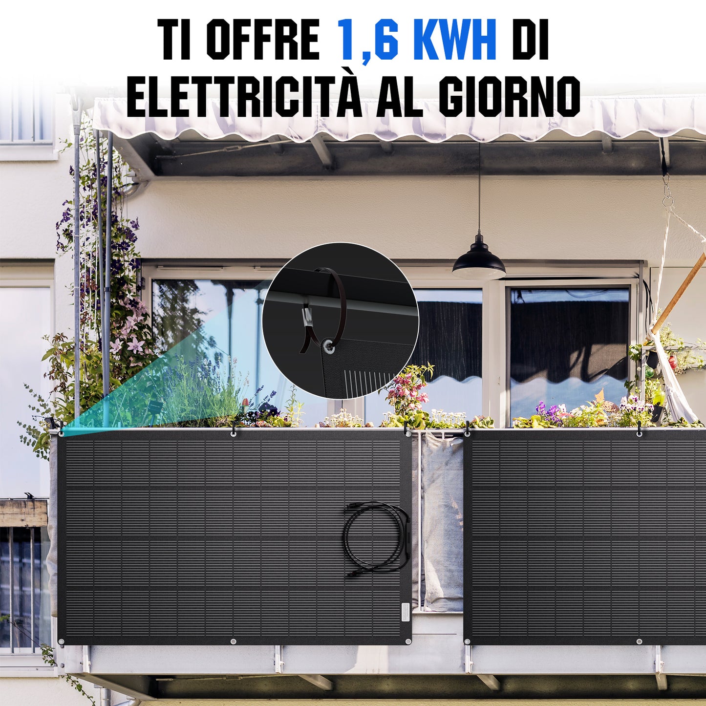 Eco - Worthy Kit Solare Off - Grid da 400W 12V per Camper con MPPT da 40A - eco - worthy - it