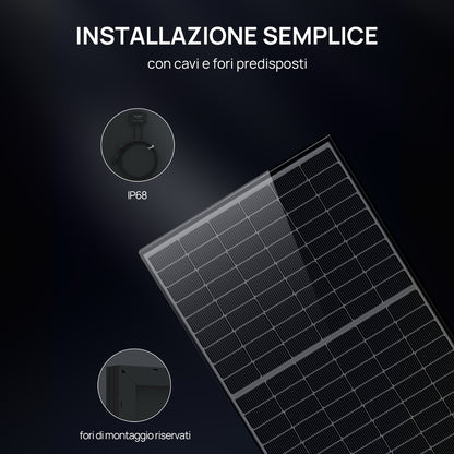 Eco-Worthy 430W Pannello Solare Mono N-Type