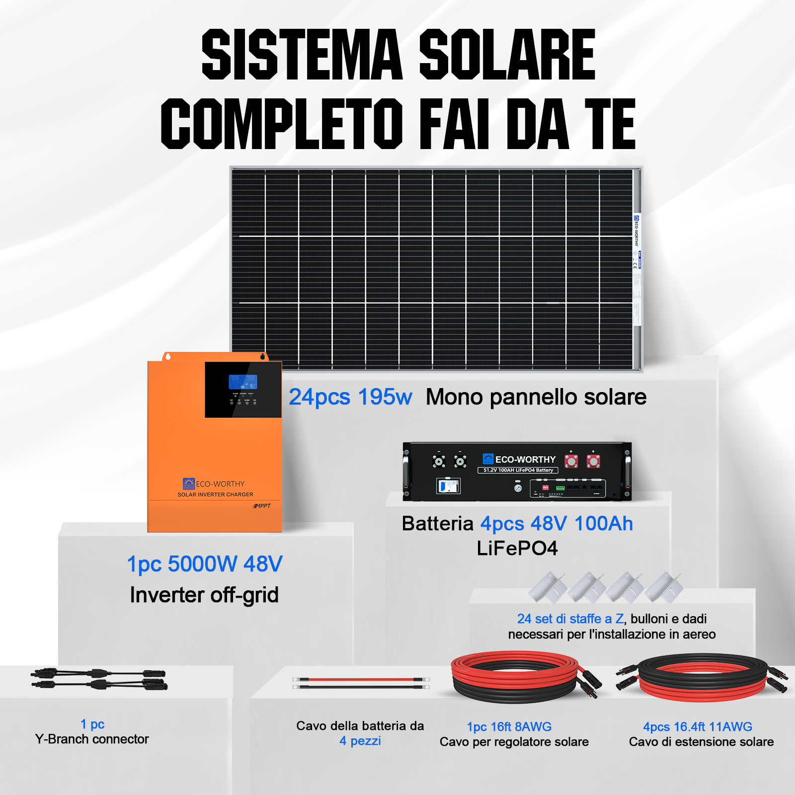 Kit_ Solare_ Off-Grid_ MPPT_ Completo_ da_ 48V_ 4680W_ (24x Bifacciali da 195W)_ 9