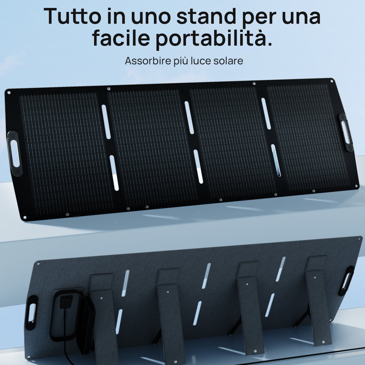 Pannello solare portatile da 200 W per camper | ECO-WORTHY