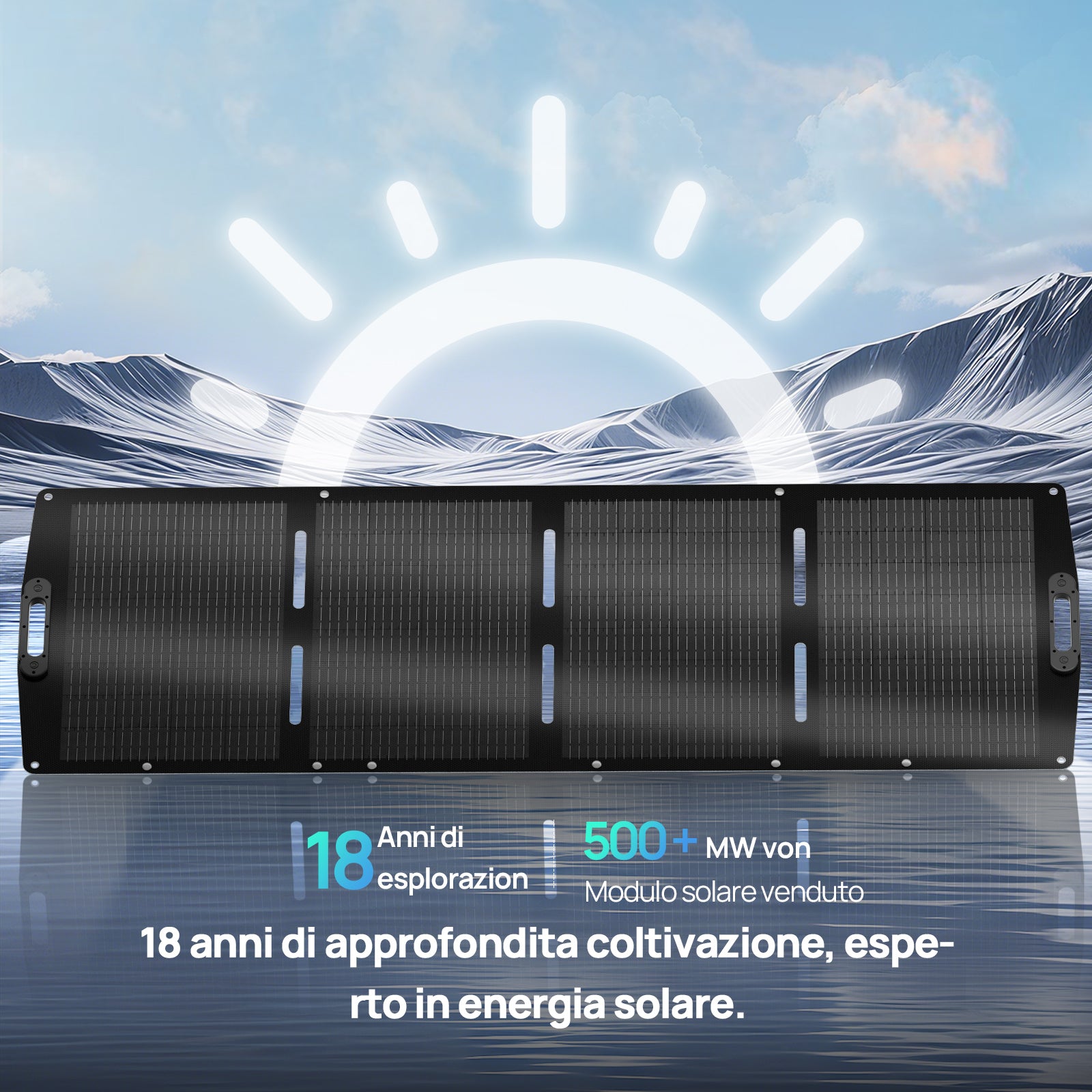 Pannello solare portatile da 200 W per camper | ECO-WORTHY