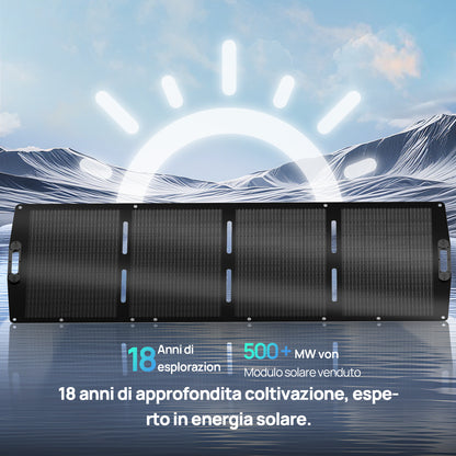 Pannello solare portatile da 200 W per camper | ECO - WORTHY - eco - worthy - it