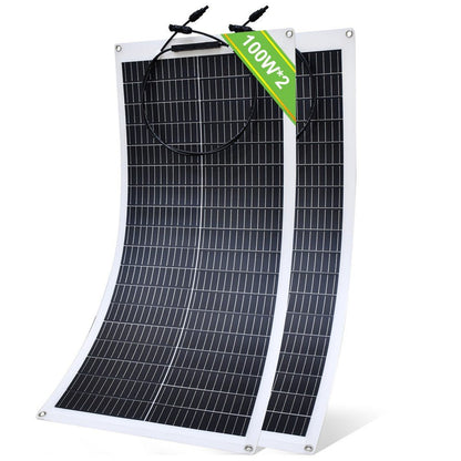 100W 12V Pannello Solare Monocristallino Flessibile - eco - worthy - it