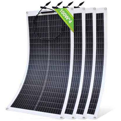 100W 12V Pannello Solare Monocristallino Flessibile - eco - worthy - it