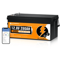 Batteria al litio LiFePO4 12V 280Ah con Bluetooth e protezione dalle basse temperature