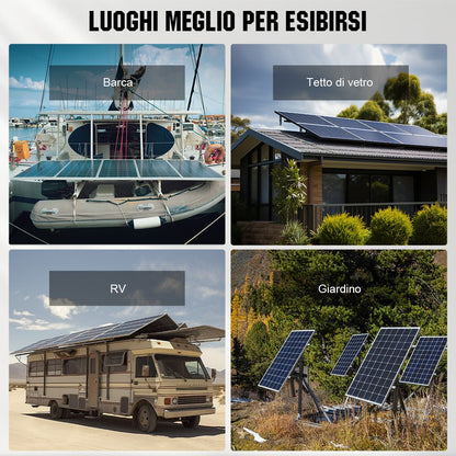 Applicazioni versatili: ideale per installazioni su barche, tetti in vetro, camper (RV) e in giardino.