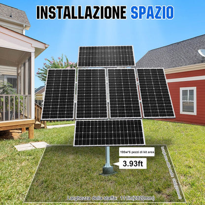 Sistema di inseguimento solare a doppio asse con inseguitore solare - eco - worthy - it
