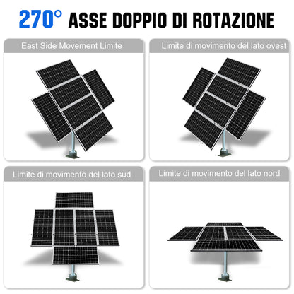 Sistema di inseguimento solare a doppio asse con inseguitore solare - eco - worthy - it