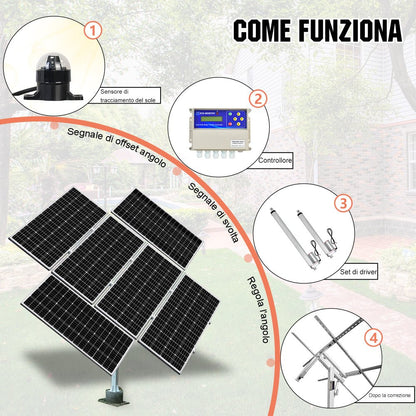 Sistema di inseguimento solare a doppio asse con inseguitore solare - eco - worthy - it
