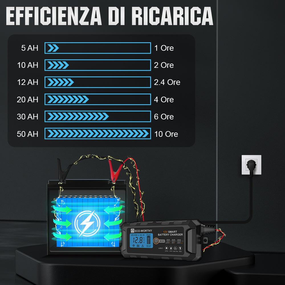 Caricabatteria Lifepo4 Da 10 Amp Completamente Automatico - Foto 3