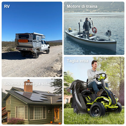 Batteria al litio 48V 50Ah LiFePO4 - eco - worthy - it